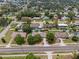 Aerial view of neighborhood with tree lined streets at 203 E Lakeview Ave, Eustis, FL 32726