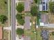 Listing showing aerial view of neighborhood homes at 203 E Lakeview Ave, Eustis, FL 32726