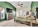 Vaulted bedroom with TV, closet and natural light at 2235 Meadowmouse St, Orlando, FL 32837
