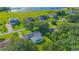 A picturesque aerial shot of a home with a pool near Lake Ajay at 3160 Whisper Wind Dr, St Cloud, FL 34771