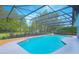 Beautiful screened-in pool with lush landscaping, perfect for relaxation and entertainment at 3160 Whisper Wind Dr, St Cloud, FL 34771