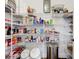 Walk-in pantry offers plenty of storage with wire shelving and space for organizing supplies at 31980 Geoff Way, Sorrento, FL 32776
