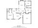 Home floor plan showing the layout of the home including the living room, primary bedroom, and garage at 400 Timbercreek N Dr, Winter Garden, FL 34787