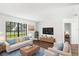 Bright living room with large window, comfortable seating, and stylish decor at 400 Timbercreek N Dr, Winter Garden, FL 34787