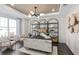 Home office featuring a stylish desk, modern lighting, and elegant decor, creating an inspiring workspace at 5206 Handsome Hills Dr, Mount Dora, FL 32757