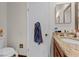 Bathroom with granite vanity and essential toiletries at 5310 Pebble Beach Dr # F, Orlando, FL 32811