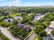 Aerial view showcases property’s location near golf course, city skyline and surrounding greenery at 538 W Par St # 538, Orlando, FL 32804