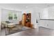 Comfortable living space with cozy seating, hardwood floors, and natural light at 617 Worthington Dr, Winter Park, FL 32789