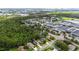Aerial shot features the homes, nearby schools and surrounding lush landscape at 705 Sunburst Cove Ln, Winter Garden, FL 34787