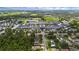 This aerial view shows the schools and surrounding area with beautiful greenery and landscaping at 705 Sunburst Cove Ln, Winter Garden, FL 34787