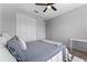 Well lit bedroom with a large closet is perfect for storage and organization at 1224 Hillcrest View Loop, Apopka, FL 32703