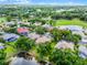 Scenic aerial image showcases a house with lush landscape, near a golf course and tranquil pond at 174 Promenade Cir, Lake Mary, FL 32746