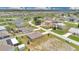 Aerial view of a neighborhood showcasing homes and green spaces on a sunny day at 205 Cimarron Dr, Kissimmee, FL 34759