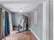 Home gym with natural light, weight machine and bench for at-home workouts at 333 Sonoma Valley Cir, Orlando, FL 32835