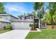 Charming two-story home with a well-maintained lawn, gray exterior and a two car garage at 333 Sonoma Valley Cir, Orlando, FL 32835