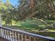 Overgrown backyard, as seen from the home, provides a sense of privacy at 3446 Soho St # 108, Orlando, FL 32835