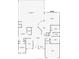 Detailed floor plan layout showcasing the room dimensions and layout of a home's living spaces at 3534 Woodley Park Pl, Oviedo, FL 32765