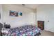 Bright bedroom featuring carpet flooring, ceiling fan, and a playful theme at 4644 Bernard Blvd, Haines City, FL 33844