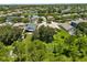 Stunning aerial shot captures a neighborhood's charm with lush landscaping, serene lakes, and beautiful single Gathering homes at 5451 Los Palma Vista Dr, Orlando, FL 32837