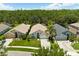 Picture-perfect single-Gathering homes boasting beautiful lawns, driveways, and lush landscaping create a welcoming street view at 5451 Los Palma Vista Dr, Orlando, FL 32837