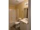 A well-lit bathroom with modern fixtures and a clean, bright design at 5821 La Costa Dr # 108, Orlando, FL 32807