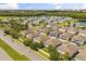 Aerial view of a neighborhood with community amenities, pool and pond at 6566 S Goldenrod Rd # 82A, Orlando, FL 32822