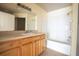 Full bathroom with a shower and bath combination plus a large vanity with plenty of storage at 9053 Lee Vista Blvd # 1404, Orlando, FL 32829