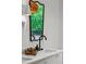 Vanity area features a modern sink, sleek black faucet, and decorative mirror with a unique lamp at 1150 Via Salerno, Winter Park, FL 32789