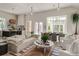 Spacious living area featuring neutral tones, comfortable seating, and ample natural light from large windows at 1150 Via Salerno, Winter Park, FL 32789