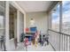 Private balcony perfect for storage at 3428 Soho # 301, Orlando, FL 32811