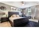 Serene main bedroom with a plush bed, stylish decor, and large windows for natural light at 3759 Crimson Clover Dr, Mount Dora, FL 32757