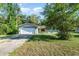 Charming single-story home featuring a large front yard, driveway, and attached garage at 468 E Oakwood Ave, Orange City, FL 32763