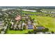 Aerial view of a community center featuring tennis courts, pool, and green space in a planned residential community at 911 Tidal Pond Dr, Groveland, FL 34736