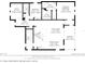 Detailed floor plan illustrating layout of home including kitchen, living room, bedrooms, and sunroom at 911 Tidal Pond Dr, Groveland, FL 34736