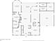 Downstairs floor plan that includes the primary suite, living spaces, and kitchen at 14252 Anastasia Ln, Orlando, FL 32828