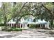 A park building featuring a pavilion style design, decorative flags, and manicured landscaping at 1850 Geronimo Trl, Maitland, FL 32751