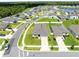 Residential neighborhood featuring well-maintained homes, green spaces, and a serene pond at 200 Garnet Ave, Kissimmee, FL 34758