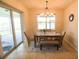 Bright dining area with a view of the outdoors and modern chandelier at 2612 Summer Clouds Way, Kissimmee, FL 34744