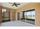Screened-in patio provides serene views of the surrounding lake at 3533 Somerset Cir, Kissimmee, FL 34746