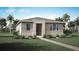 Charming single-story home with a modern facade, well-manicured lawn, and inviting walkway at 9528 Archway Aly, Orlando, FL 32832