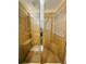Detailed shower with a glass door, tiled walls, and convenient built-in seating at 1115 Deer Creek Blvd, Davenport, FL 33837