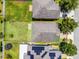 Aerial shot of the property highlighting the spacious backyard and neighborhood at 251 Domus Ln, Casselberry, FL 32707