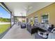 Spacious screened patio, perfect for relaxing and entertaining outdoors at 352 Giovani Blvd, Clermont, FL 34715