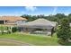 Aerial shot showcasing the home's screened-in pool at 3995 Equine Cv, Lake Mary, FL 32746