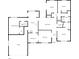 Detailed floorplan showcasing the layout of the home, including bedrooms, living areas, and garage at 412 Ranch Trl, Casselberry, FL 32707