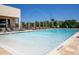 Resort-style community pool featuring a zero entry and playful water fountains at 7478 Brooklyn Dr, Kissimmee, FL 34747