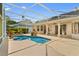 Bright screen enclosed pool and jacuzzi at 875 Bentley Green Cir, Winter Springs, FL 32708