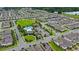 Aerial view of neighborhood featuring community amenities and well-manicured landscaping at 9068 Sonoma Coast Dr, Winter Garden, FL 34787
