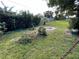 Spacious backyard with green lawn, various plants, and trees, offering a serene and natural outdoor space at 1025 Sullivan St, Deltona, FL 32725