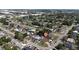 Drone view showing the property's location within a residential neighborhood at 1105 Arrowsmith Ave, Orlando, FL 32809